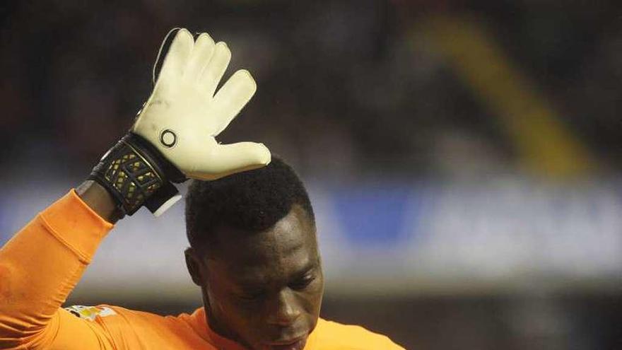 Kameni, en su última visita a Riazor.