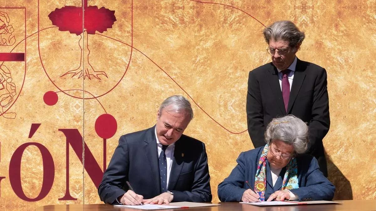 Acto de cesión del legado del presidente Bolea Foradada al Gobierno de Aragón.