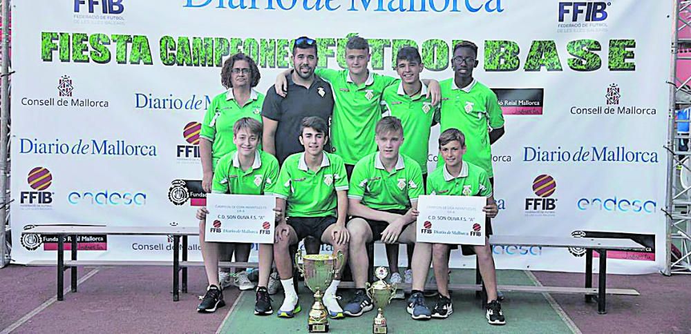 CAMPEÓN FÚTBOL SALA: Son Oliva A. Infantil Liga A y Copa