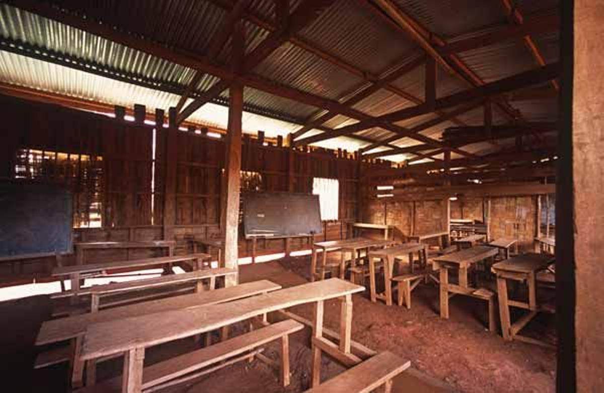 Escuela rural en Champasak.