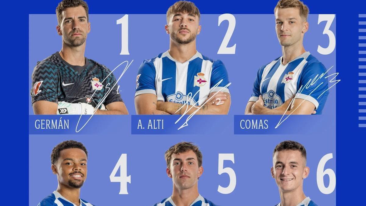 Ya hay dorsales del Deportivo: Adama, Casadó y Giménez tienen asignado y baile para Angeliño