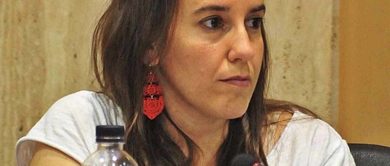María de la O Fernández, portavoz de Podemos-Marea da Vila.  | //  FDV
