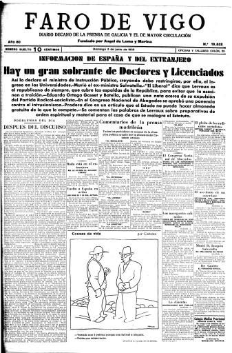 As «Cousas» de Castelao en Faro de Vigo
