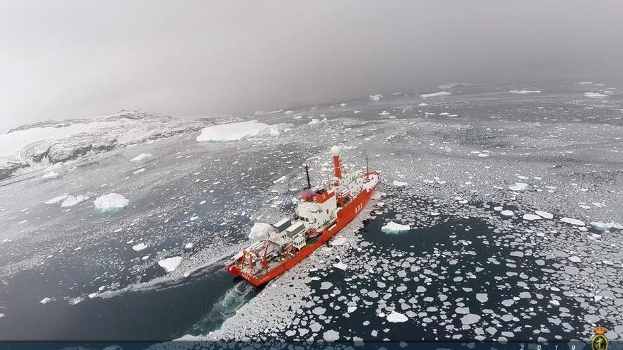 El Hespérides llega a Ushuaia en su primera parada logística