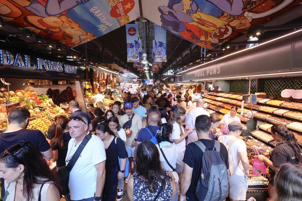 Ambiente en La Boqueria.