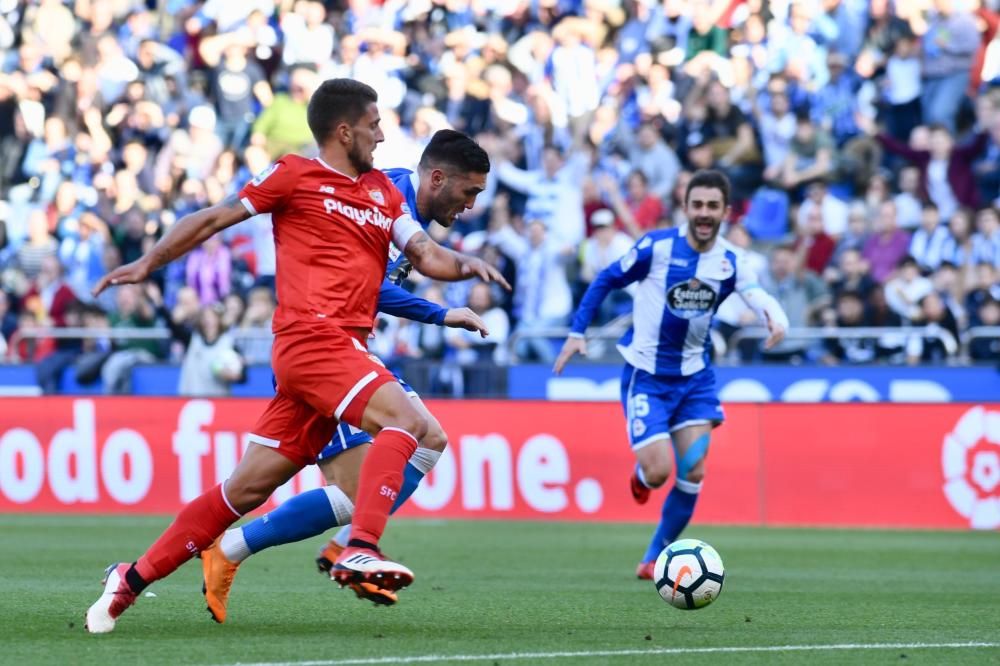 El Dépor no pasa del empate ante el Sevilla