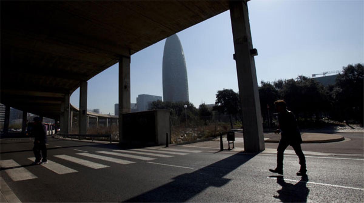 Imatges de la plaça de les Glòries.