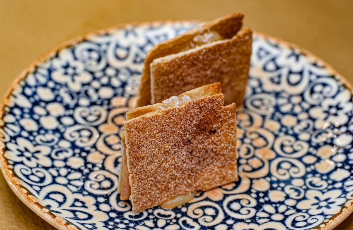 Pastelito de Foie y Boniato.