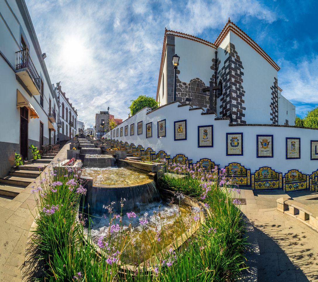 La fuente urbana que parece salida de una película Disney.