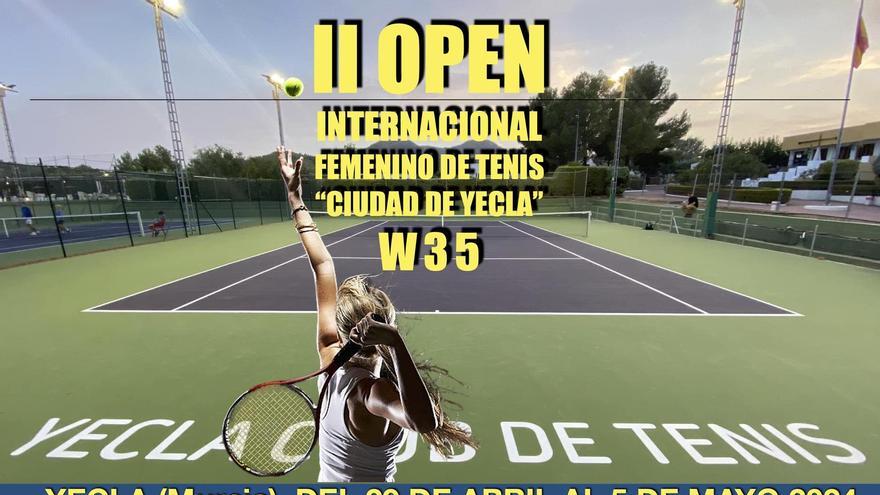 El segundo Open ITF W35 Ciudad de Yecla se disputará el 29 de abril al 5 de mayo