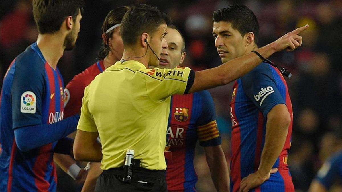 Gil Manzano, en un Barça - Atlético