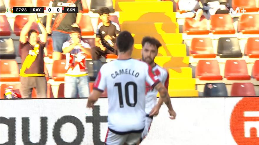 Rayo Vallecano- Shkëndija: El gol de Unai López