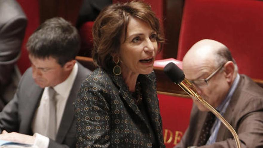 Marisol Touraine, ministra gala de Sanidad, en la Asamblea.