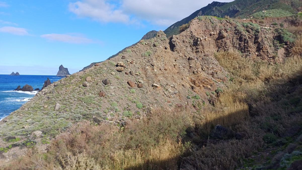 Zona donde aparecieron los dos cadáveres en Benijo