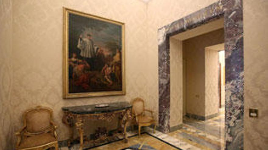 Imagen del interior del palacio de Castel Gandolfo.