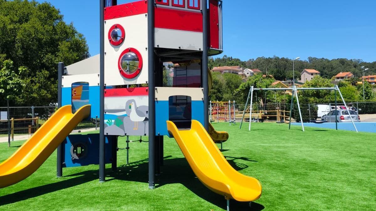 La nueva área de juegos Costa Xiráldez que se inaugurará este viernes.