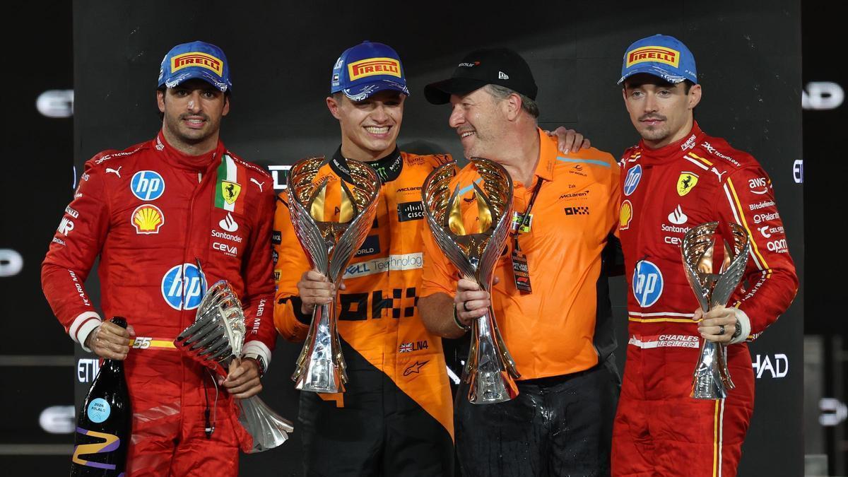 Podio del GP de Abu Dabi