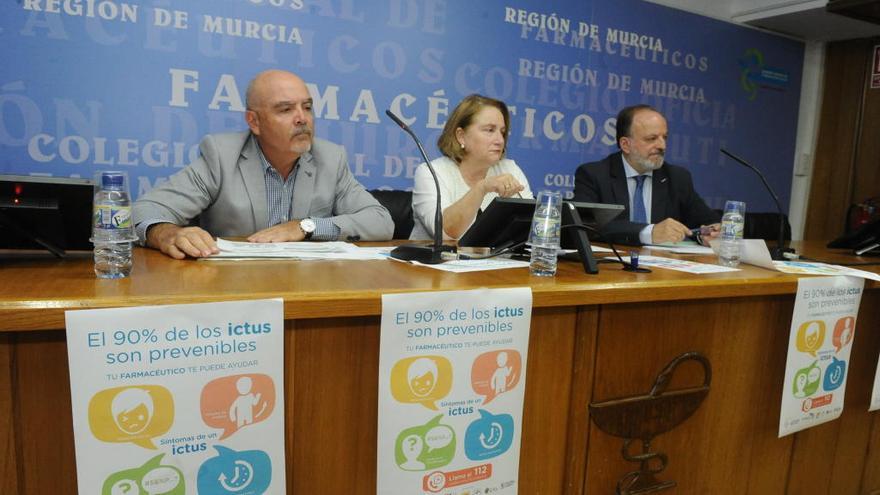 Roque Martínez, Isabel Tovar y Juan Carlos Vicente presentaron ayer los datos de ictus.