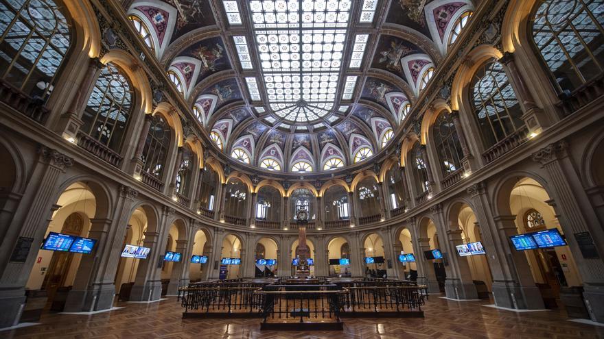 El Palacio de la Bolsa de Madrid.