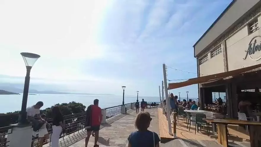 Caión, a una hora del eclipse