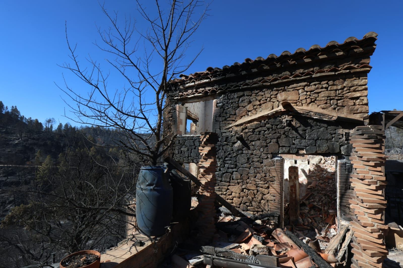 Las desoladoras imágenes del incendio