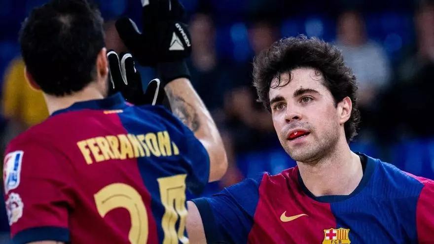 El Barça pone el 1-0 ante el Alcoi en la tanda de penaltis
