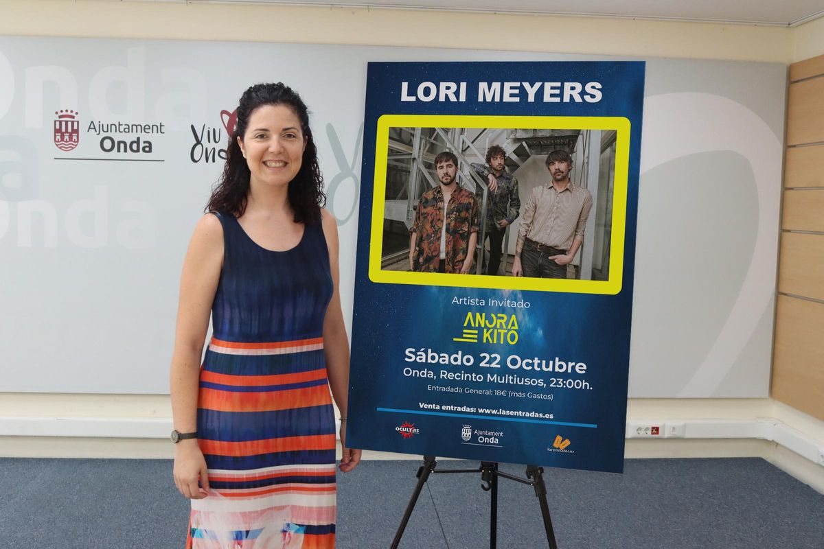 La concejala de Cultura, María Prades, ha dado a conocer este martes la actuación de Lori Meyers para la Fira d'Onda.