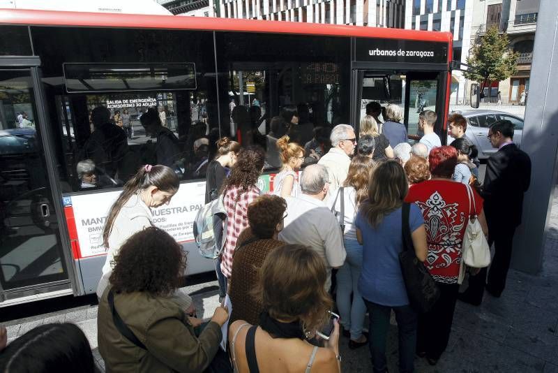 Fotogalería: Comienza la huelga del bus