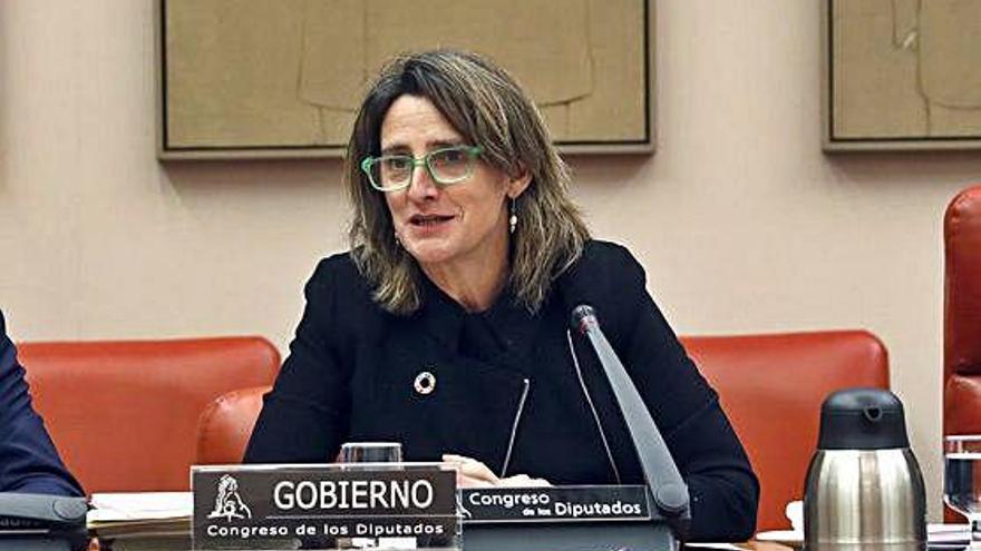 Teresa Ribera comparecía este miércoles en el Congreso.