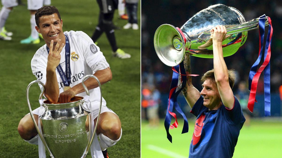 Cristiano Ronaldo y Messi, con la Champions