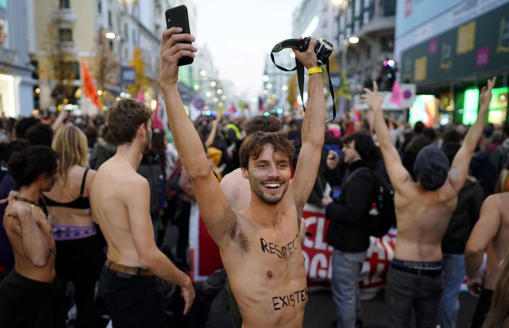 Protesta en Madrid contra el cambio climático