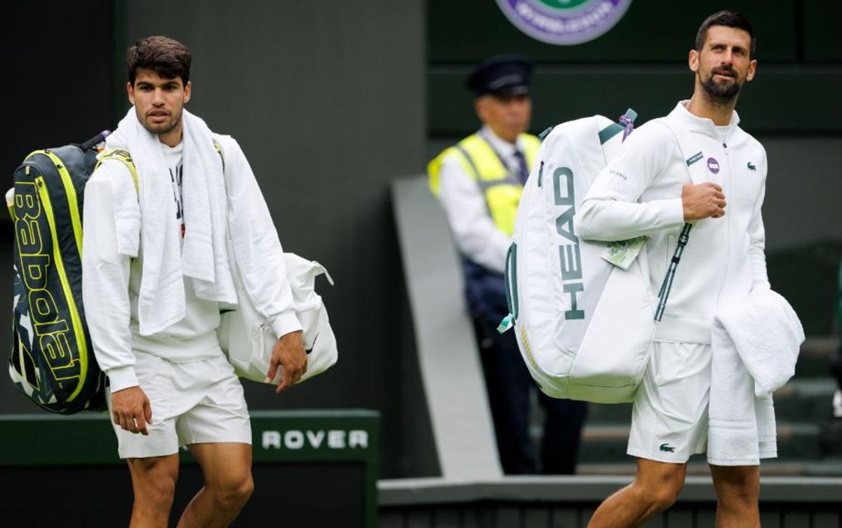 Alcaraz y Djokovic estrenan la central de Wimbledon