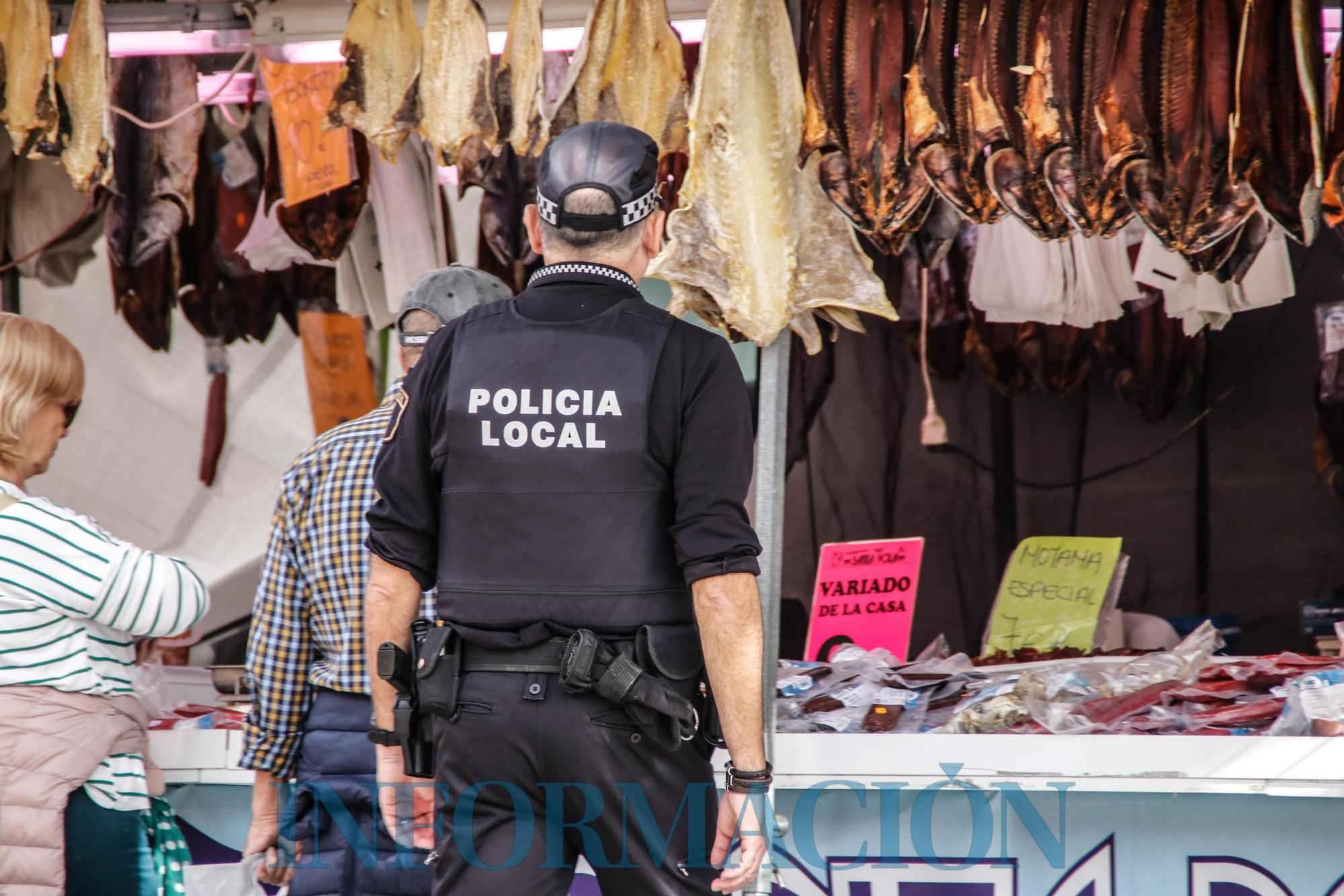 El viento obliga a suspender la Fira de Tots Sants de Cocentaina