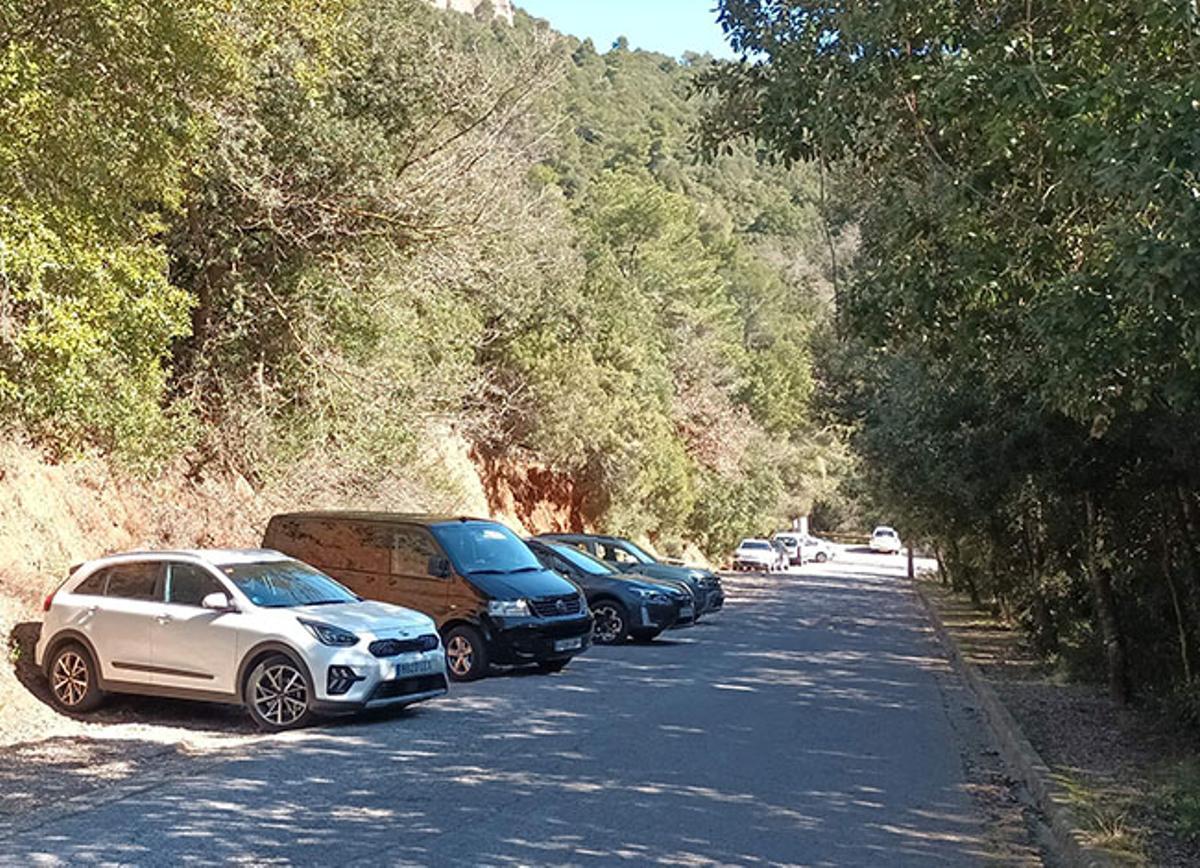 L'aparcament de l'Alzina del Sal·lari abans d'iniciar les obres de millora. Foto: Diputació de Barcelona