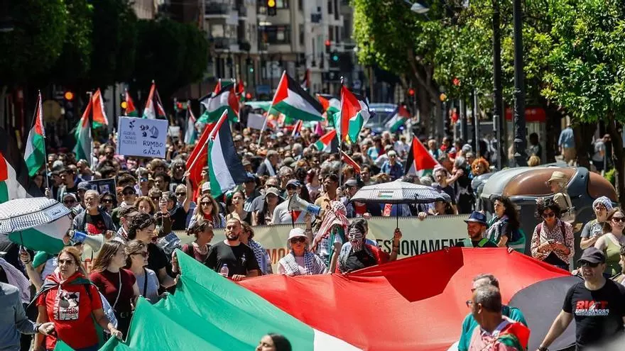 València marcha por Palestina