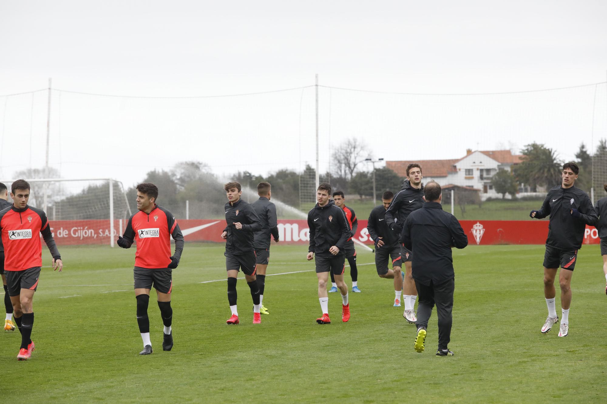 Entrenamiento del Sporting