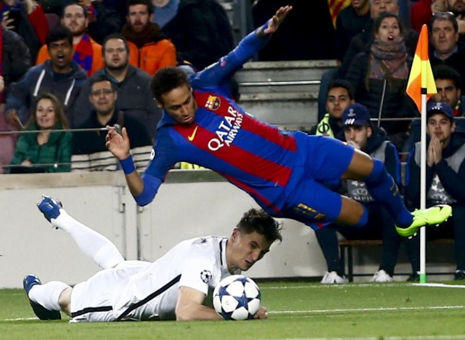 Las mejores imágenes del partido de octavos de la Champions entre el Barcelona y el PSG.