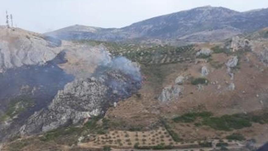 Controlado un incendio en el paraje del Cerro del Algarrobo de Luque