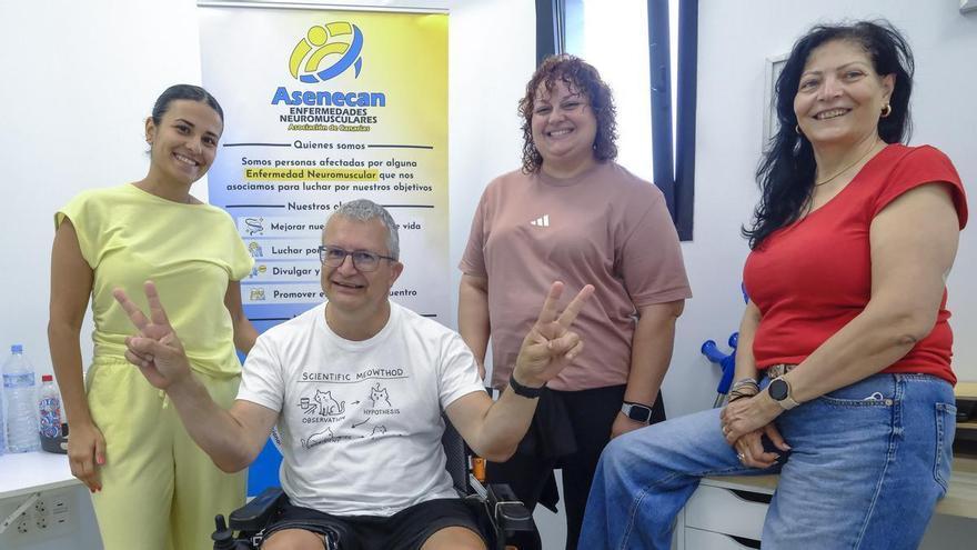 Éric Dantie, paciente con ELA en Canarias: «Lo más difícil es tener que depender de los demás»