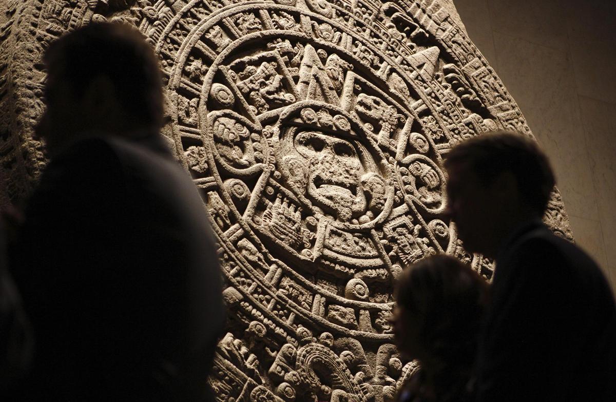 "Piedra del Sol", expuesta en el Museo Nacional de Antropología de México.