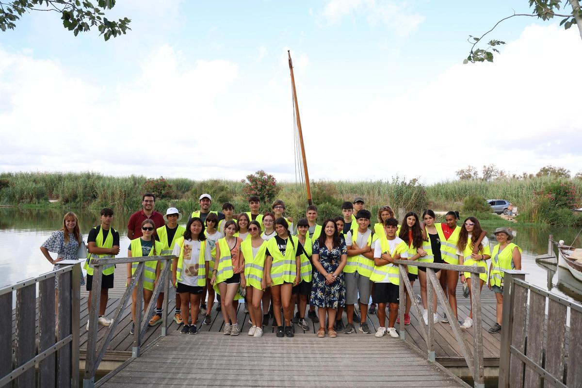 Los y las jóvenes participantes del Campo de Voluntariado