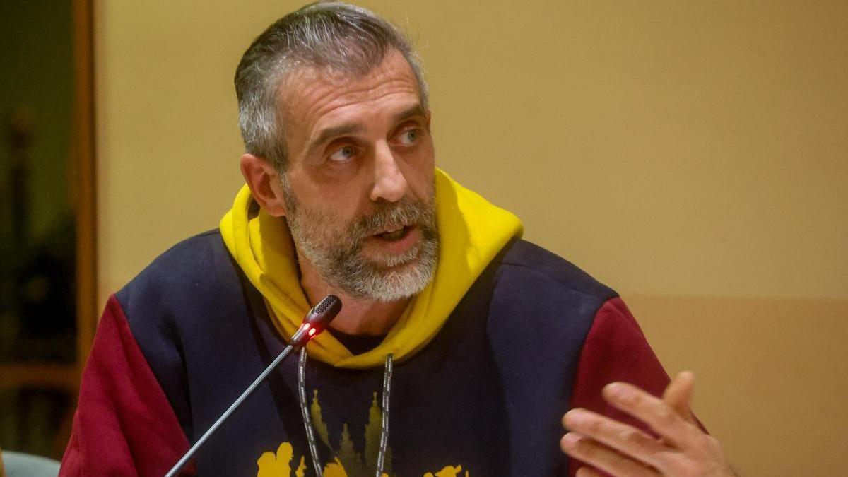 Otero en un pleno.