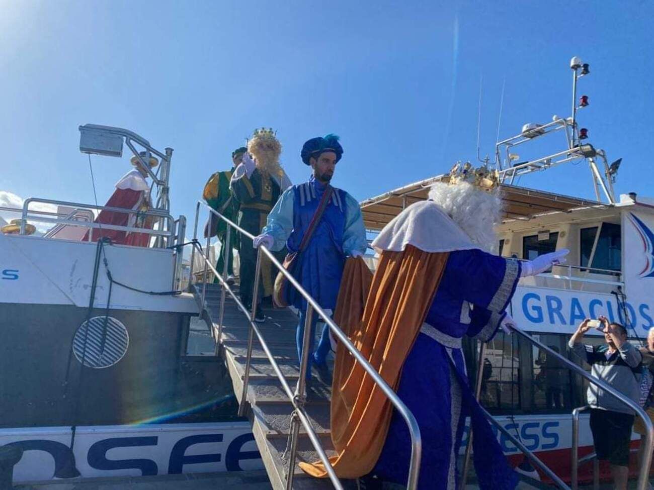 Los Reyes Magos desembarcan en La Graciosa