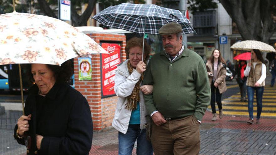 El mes de febrero se despedía con lluvias en Málaga capital.