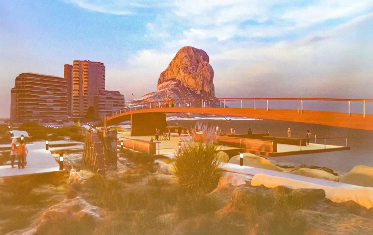 Otra recreación del parque arqueologico. Se observa la noria del complejo sistema hidráulico de las termas y viveros