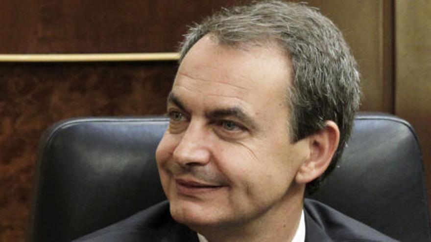 Zapatero, en el Congreso de los Diputados.