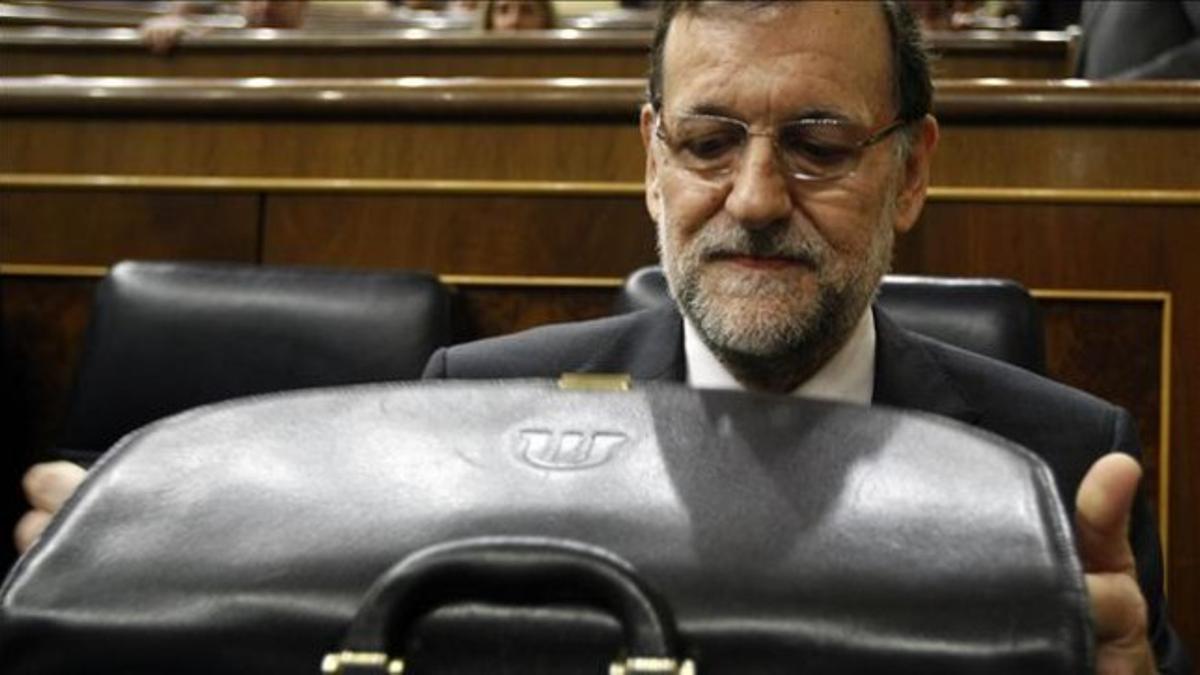 Mariano Rajoy, en el Congreso.