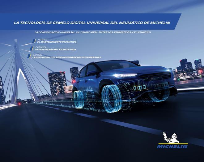 El gemelo digital de Michelin mejora la seguridad del coche sin usar sensores físicos