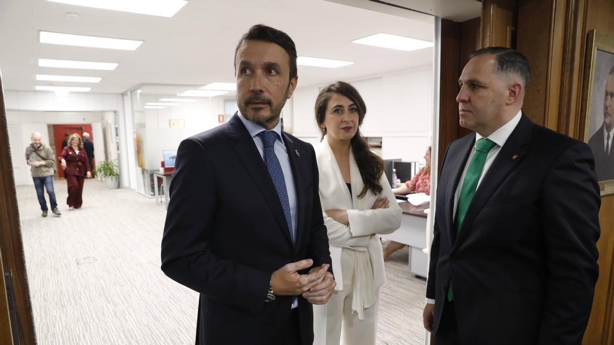Daniel González en la Cámara de Comercio de Avilés.