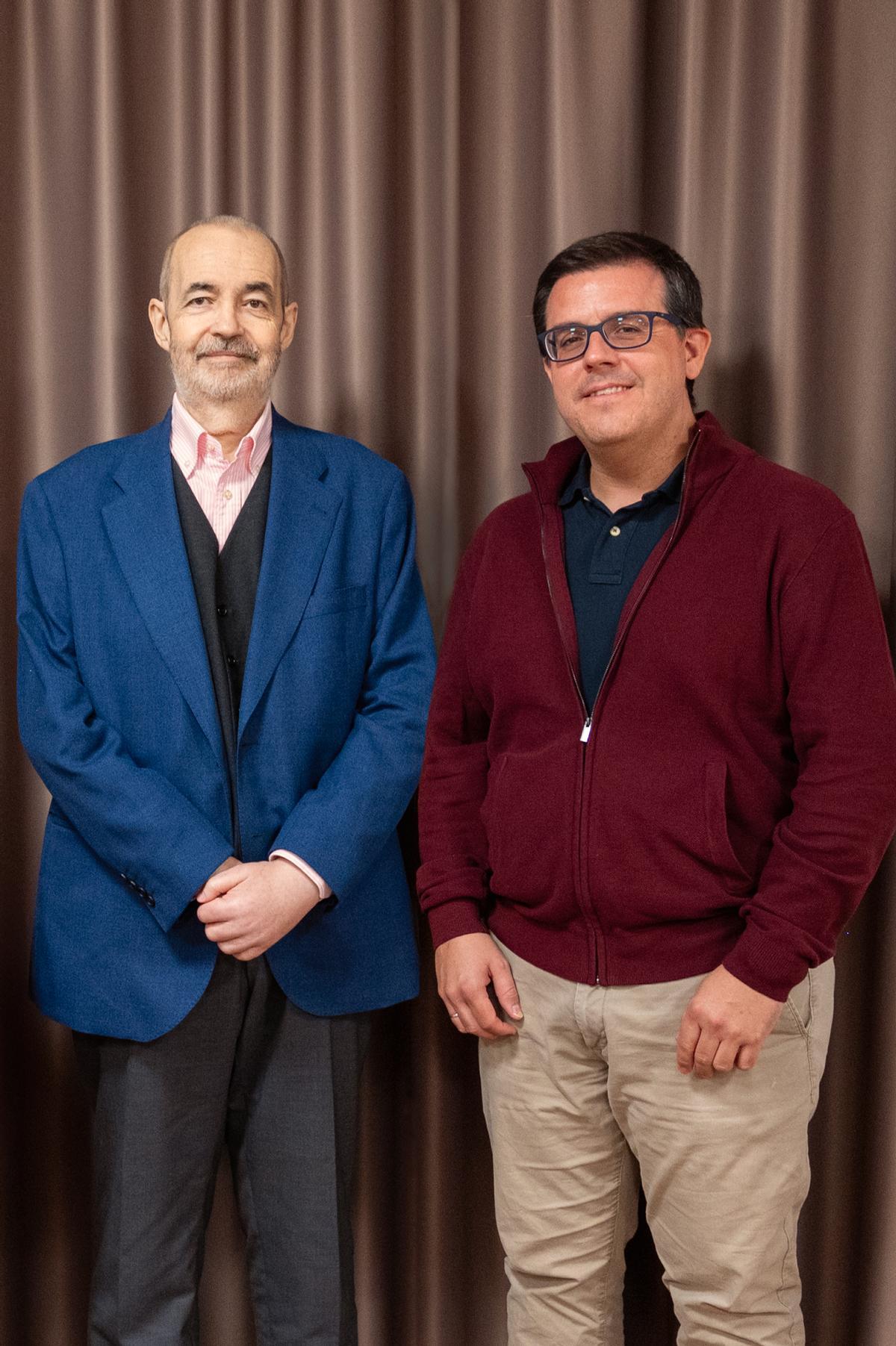 Los profesores Manzanares y Navarrete, artífices principales del estudio sobre el uso del CBD para mejorar el trastorno alcohólico en el feto